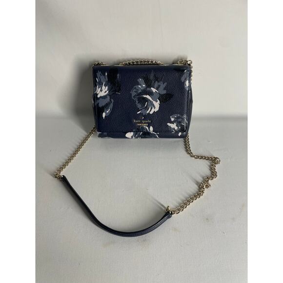 kate spade Handbags - Kate Spade Briar Lane Night Rose Mini Emelyn Crossbody Leather Bag Navy Blue